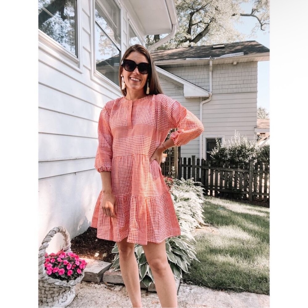 Lemlem Semira Popover Embroidered Mini Dress Size Small